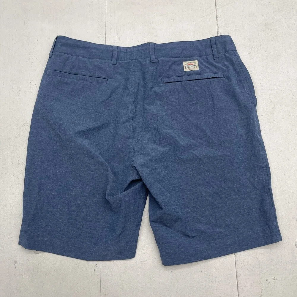 Faherty 9” All Day Blue Shorts Mens Size 34 $98